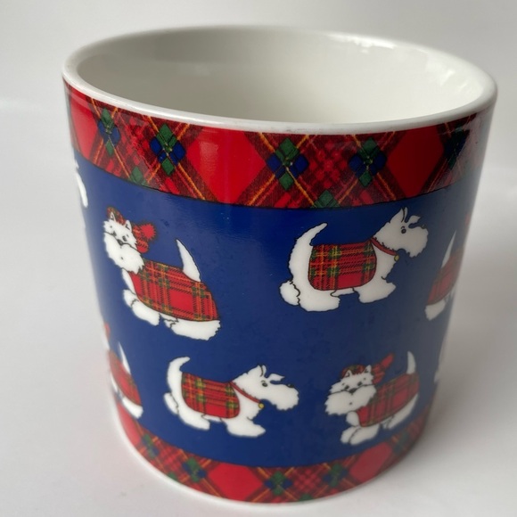 Scottish Terrier Dog Plaid Pattern Christmas Holiday Coffee Mug - Picture 4 of 7